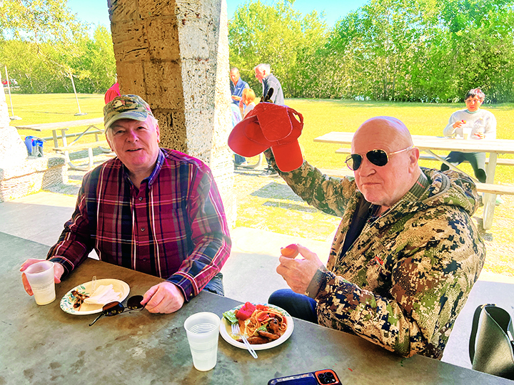 Pictured at the Rotary Club of Coral Gables’ Jan. 1 party are Bruce Kerestes and Bob Trescott